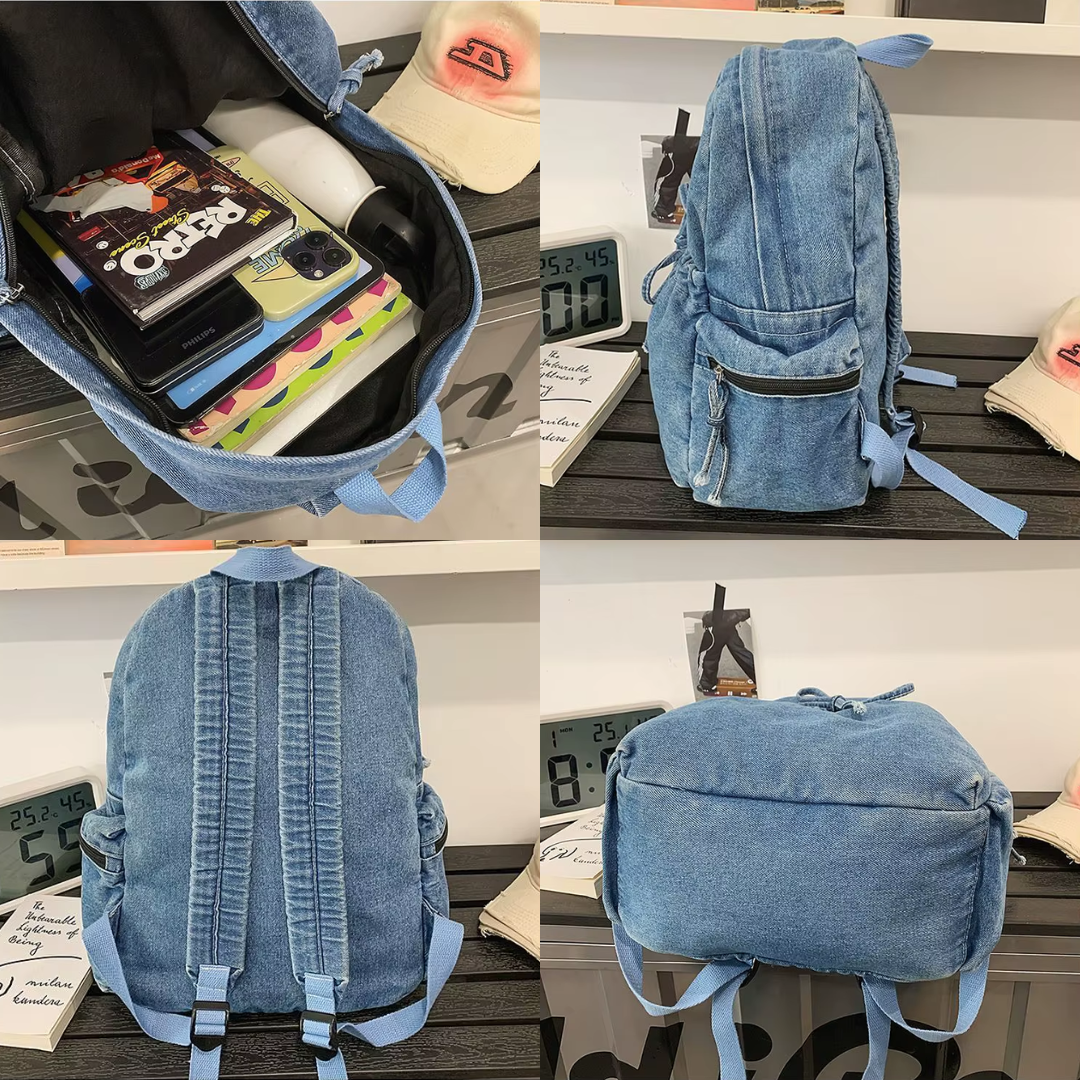 Mochila Baggy Denim 😸🌞💜