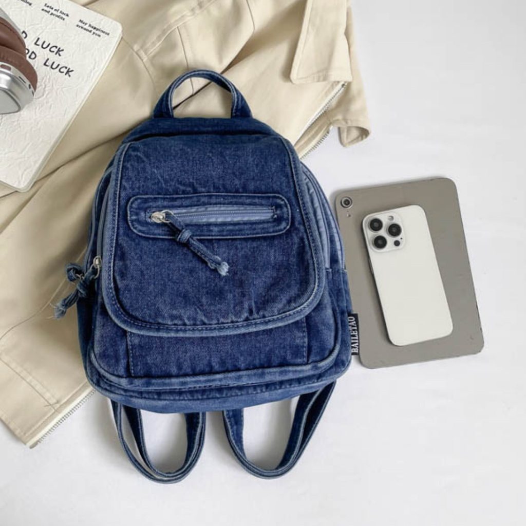 Mochila Denim Classic A5 🌞💙