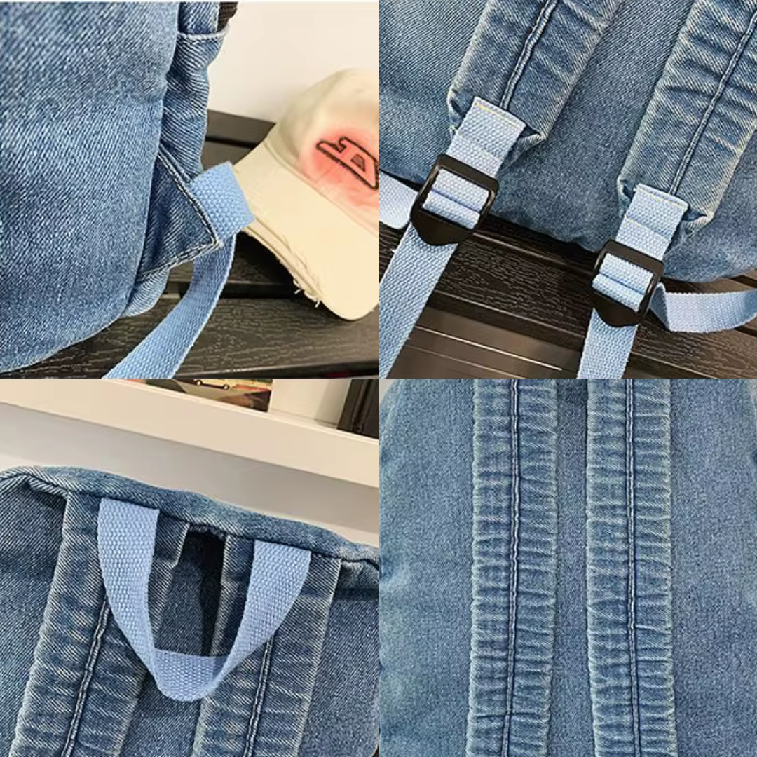 Mochila Baggy Denim 😸🌞💜