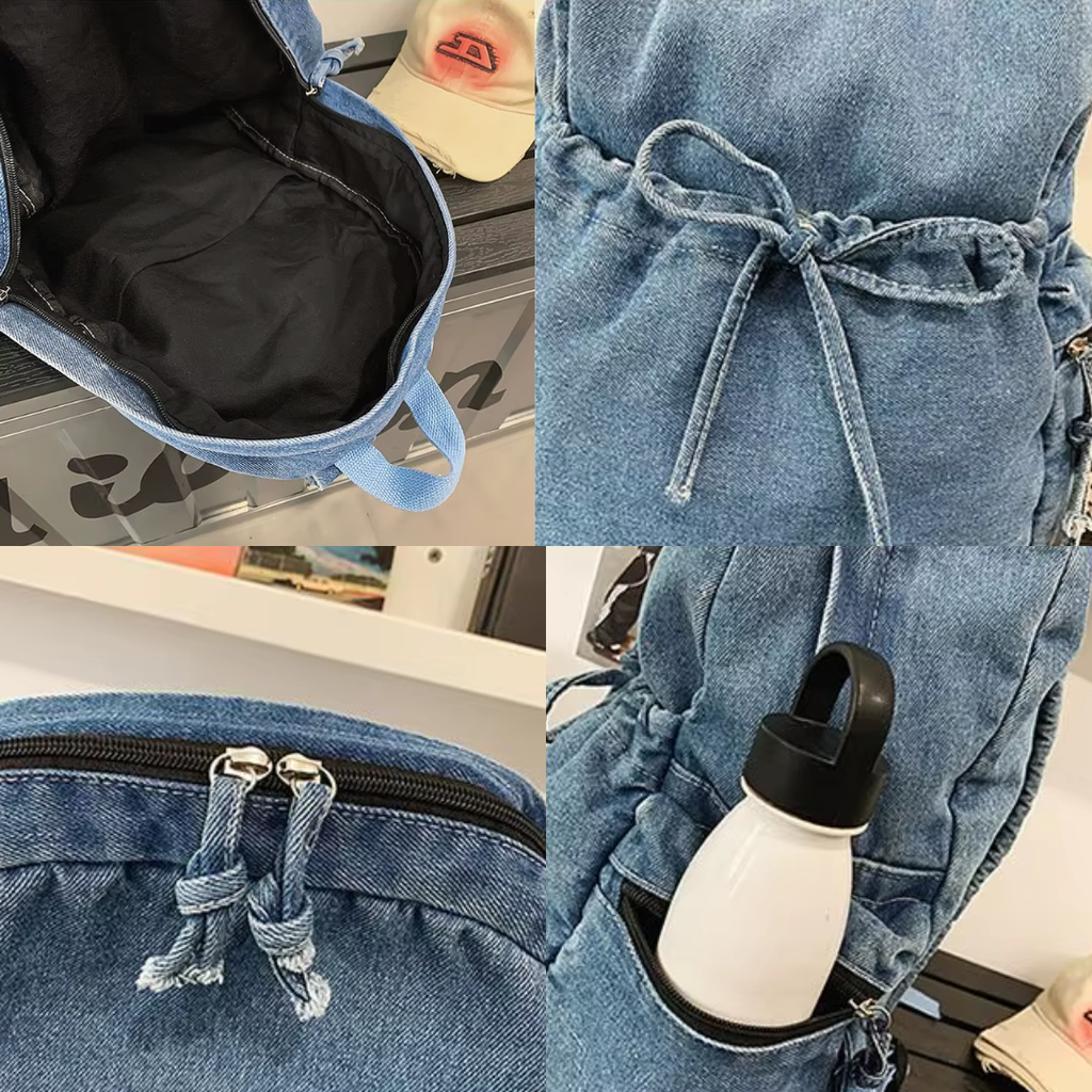 Mochila Baggy Denim 😸🌞💜
