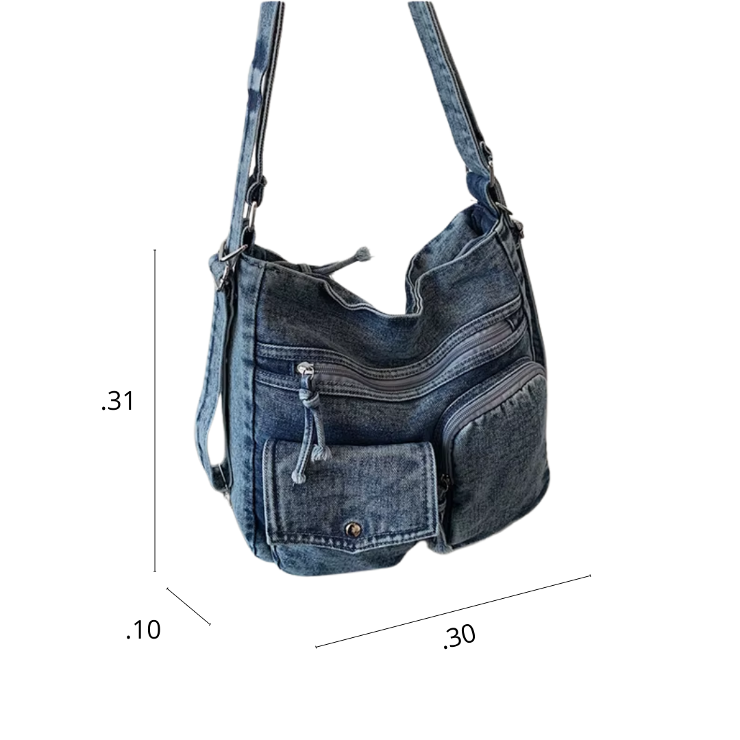 Bolso Mochila Classic Denim 🧸💙✨