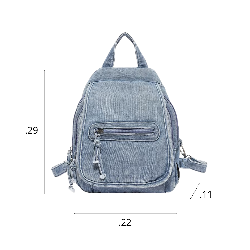 Mochila Denim Classic A5 🌞💙