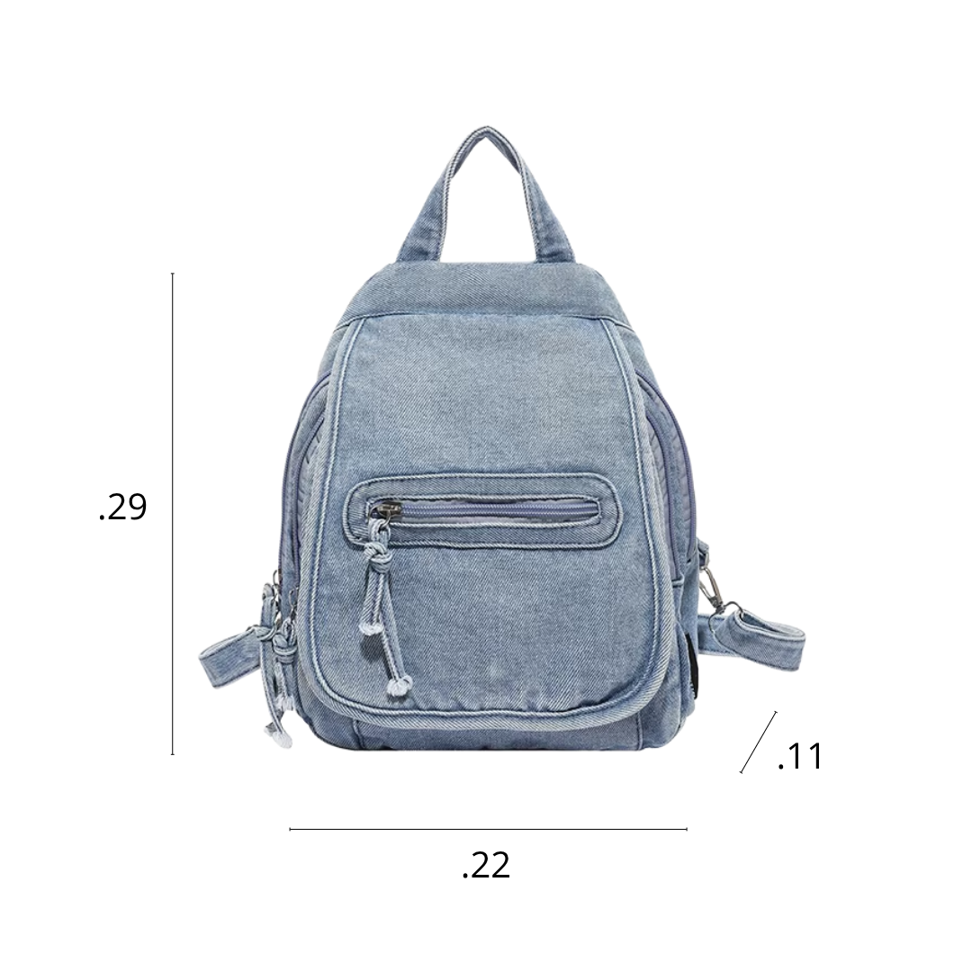 Mochila Denim Classic A5 🌞💙