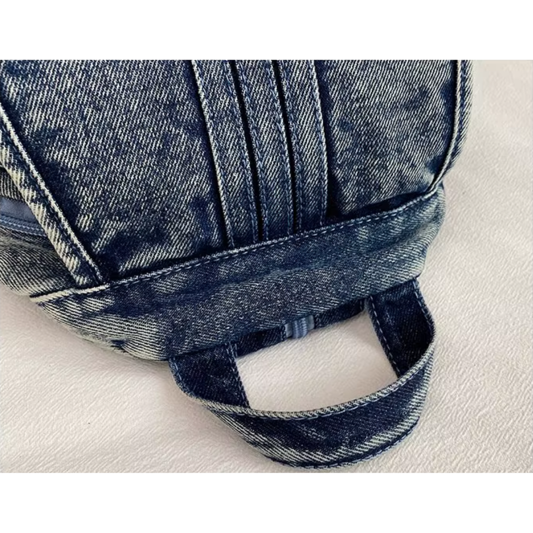 Mochila Denim Vintage A5 💜😸