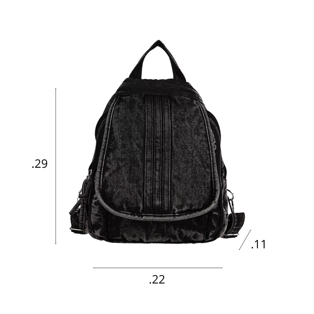 Mochila Denim Vintage A5 💜😸