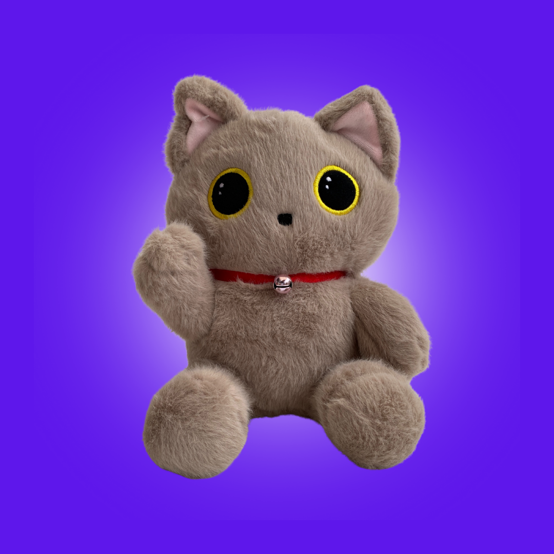 Peluche de gato tierno