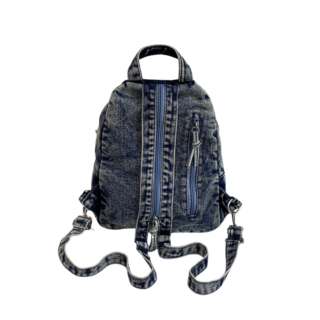 Mochila Denim Vintage A5 💜😸