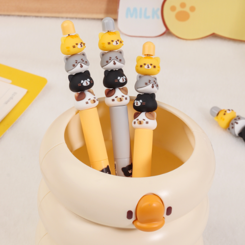 Lapicero de Gatitos Giratorios 😽💜