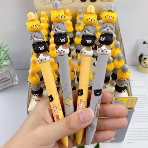 Lapicero de Gatitos Giratorios 😽💜