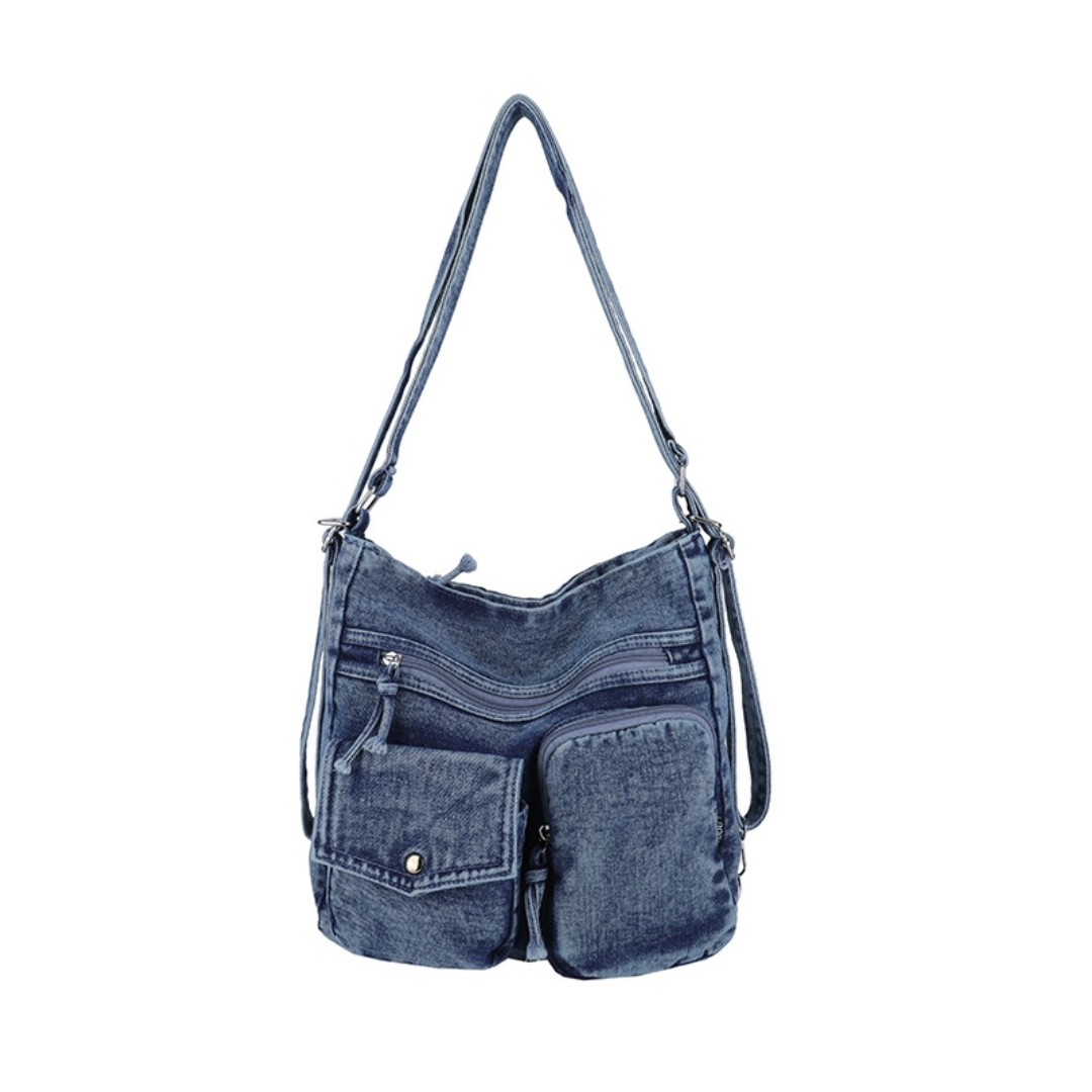 Bolso Mochila Classic Denim 🧸💙✨