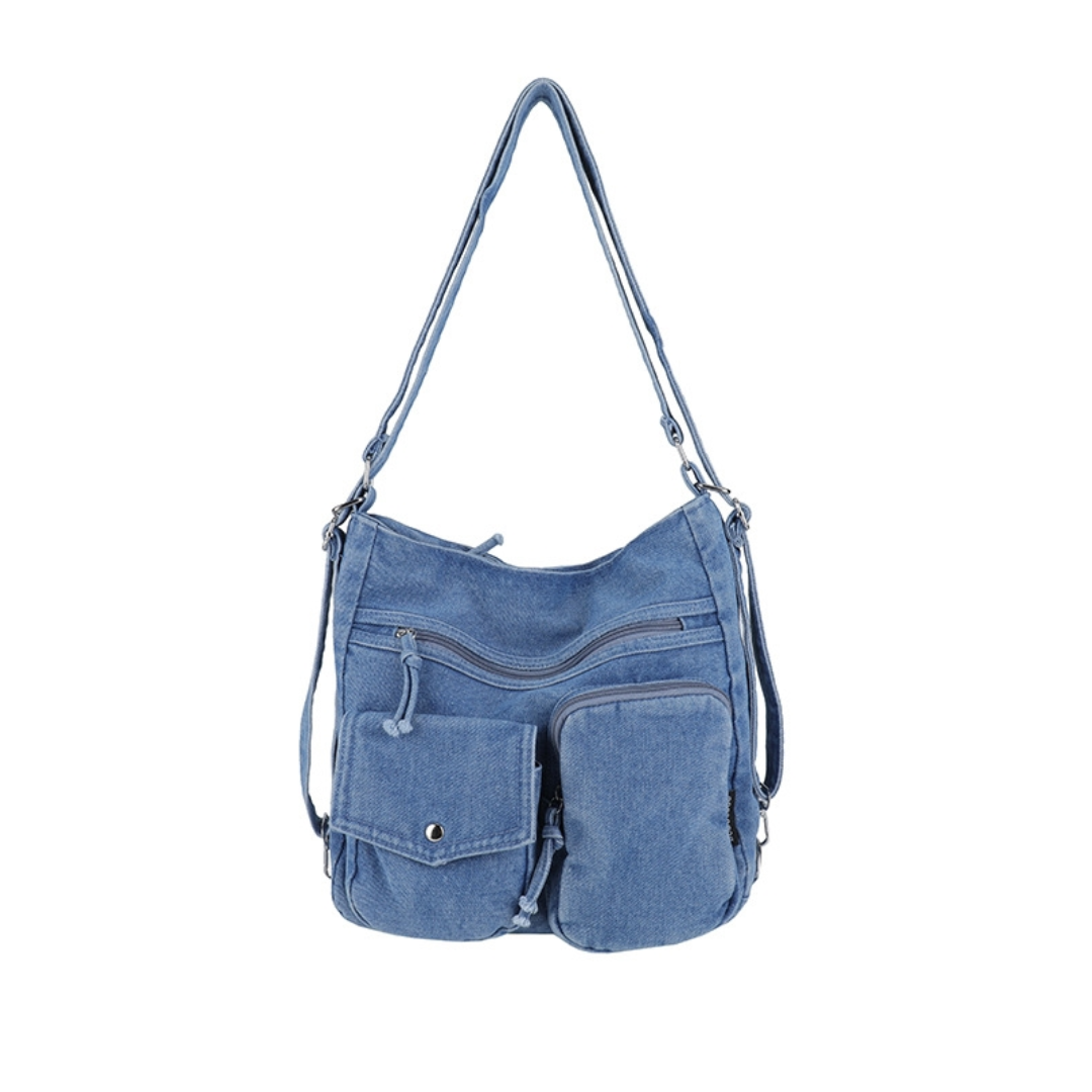 Bolso Mochila Classic Denim 🧸💙✨