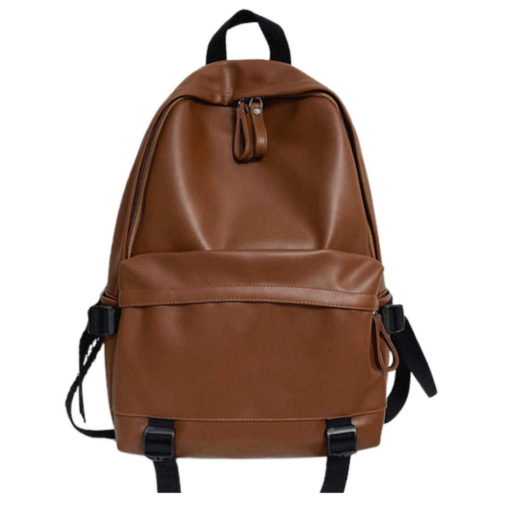Mochila Crude de Cuero PU 🤎🐻